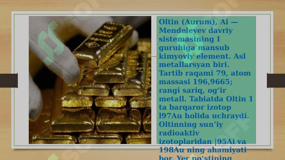 OLTIN ELEMENTI 3
