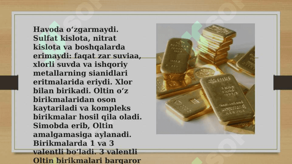 OLTIN ELEMENTI 7
