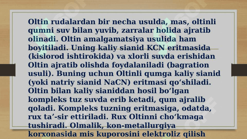 OLTIN ELEMENTI 8