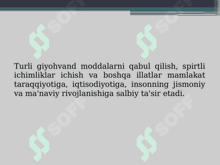 Zararli odatlar va ularni oldini olish 3