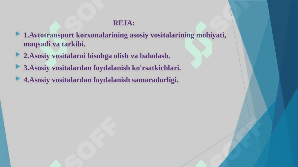 AVTOTRANSPORT KORXONALARIDA ASOSIY VOSITALAR HISOBI 2