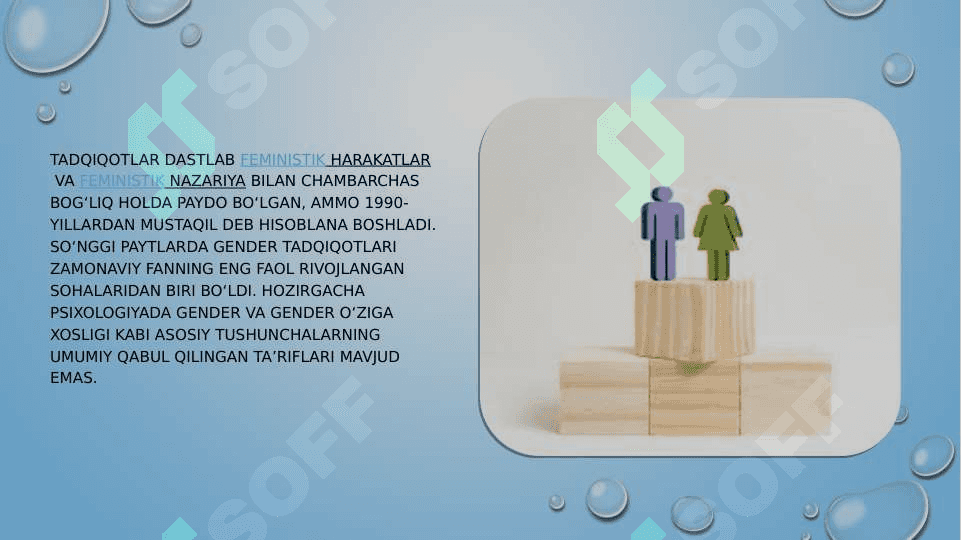 Gender farqlar nazariyasi va tadqiqoti 2