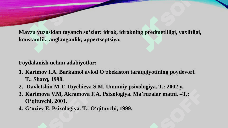IDROK, IDROK HAQIDA TUSHUNCHA. 3