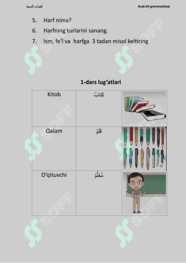Arab tili grammatikasi 5