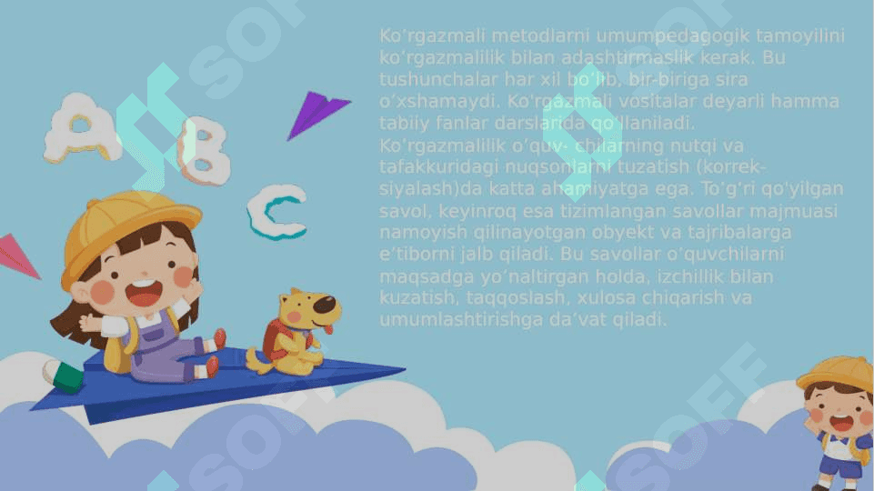 Mavzu: O’qitishning ko'rgazmali metodi 3