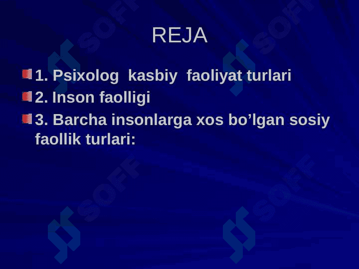 PSIXOLOG  KASBIY  FAOLIYAT TURLARI 2