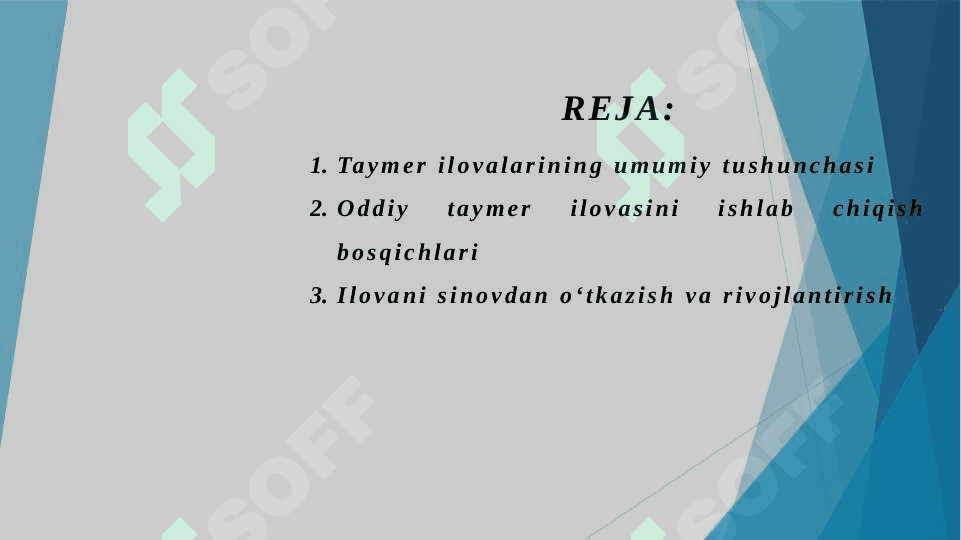 Oddiy taymer ilovasini yaratish 2