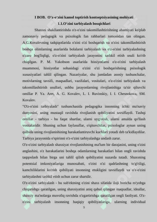 O‘zini o‘zi kamol toptirish motivlari 5