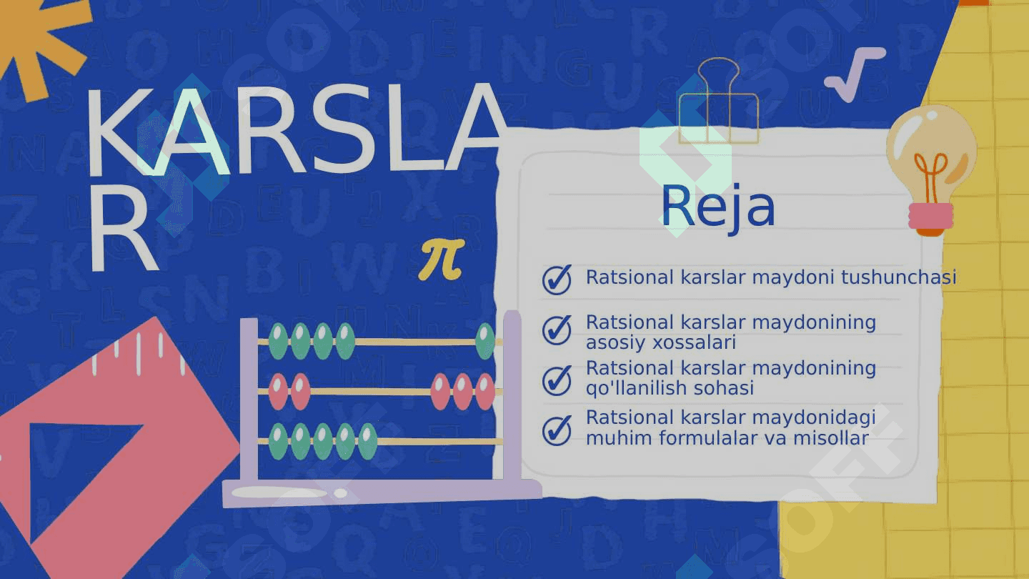 RATSIONAL KARSLAR MAYDONI 2