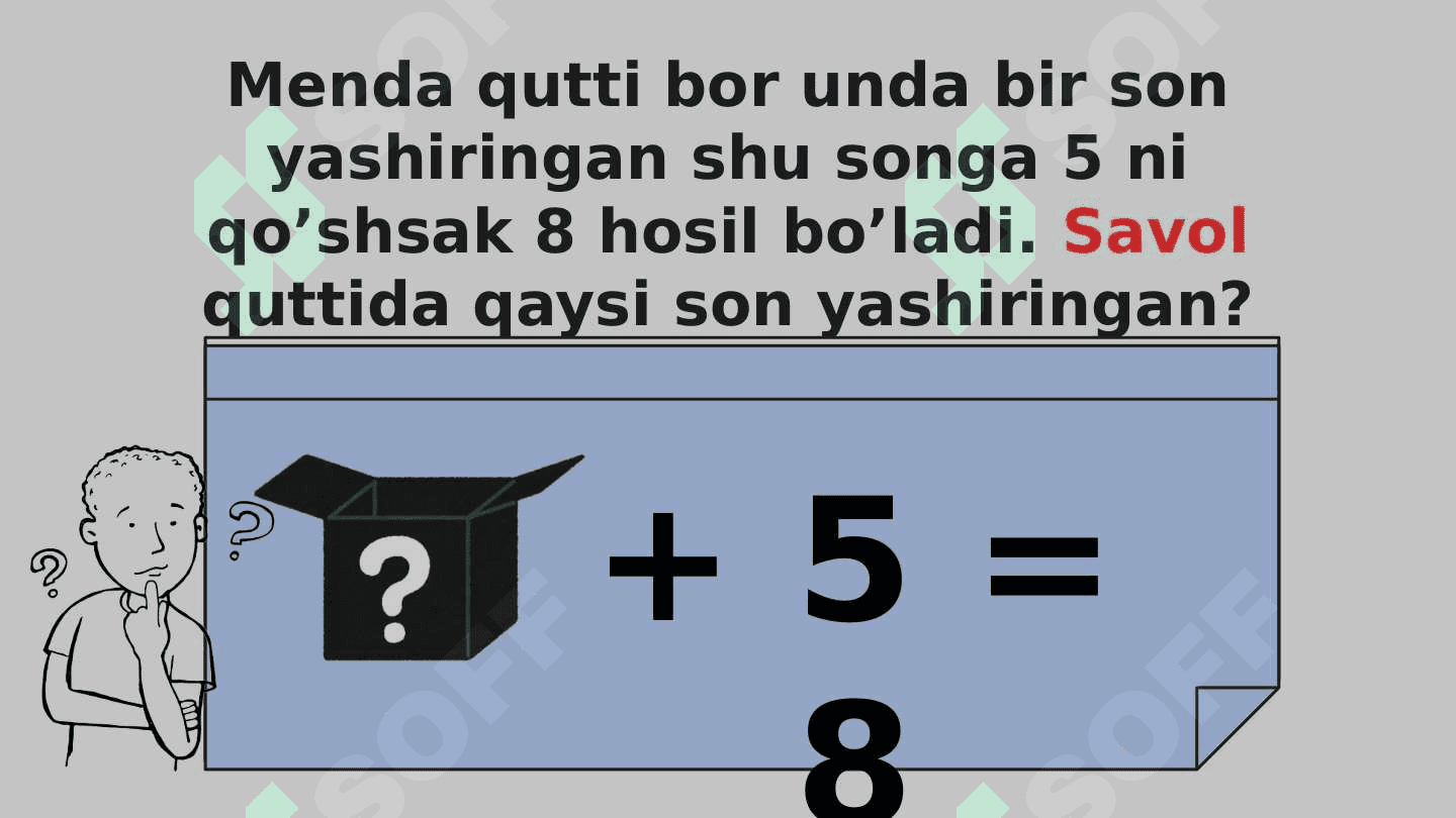 Bir noma'lumli chiziqli tenglama 4