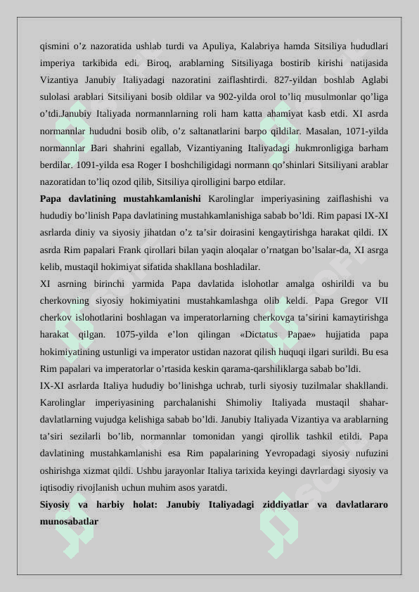 IX-XI asrda Italiya 25 6
