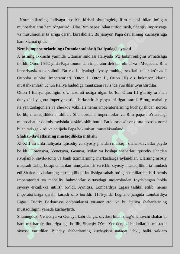 IX-XI asrda Italiya 25 8