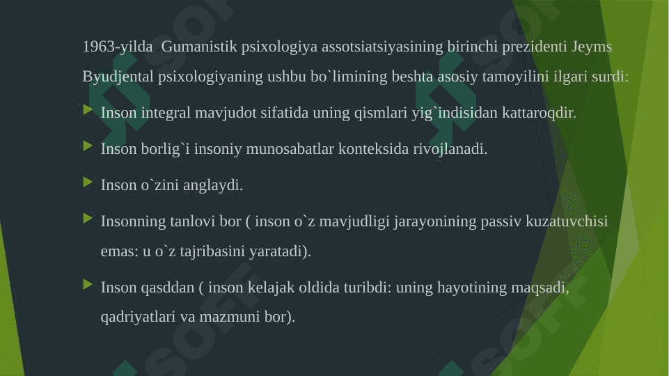 Jeyms Byudjental yondashuvi 6