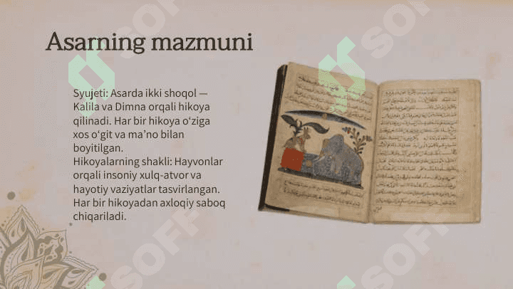 "Kalila va Dimna" asari haqida 4