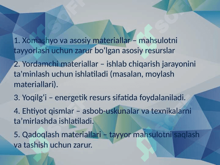Materiallarni turkumlash va baholash. 4