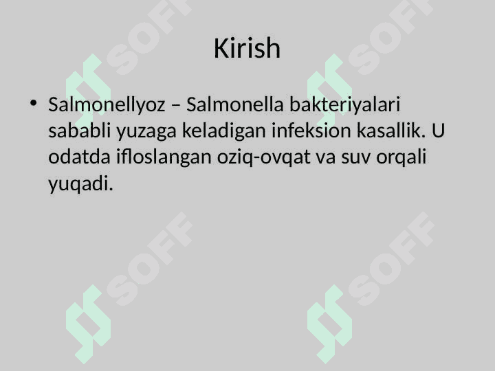 Salmonelloz 2