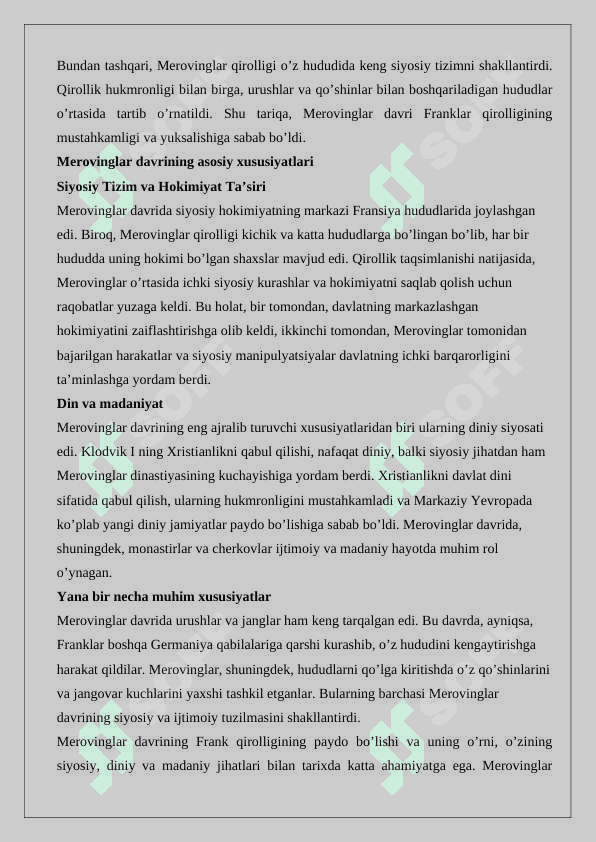 Frank qirolligi merovinglar davrida 3