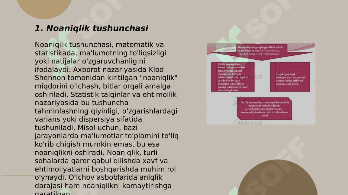 Noaniqlik va tavakkalchilik 3