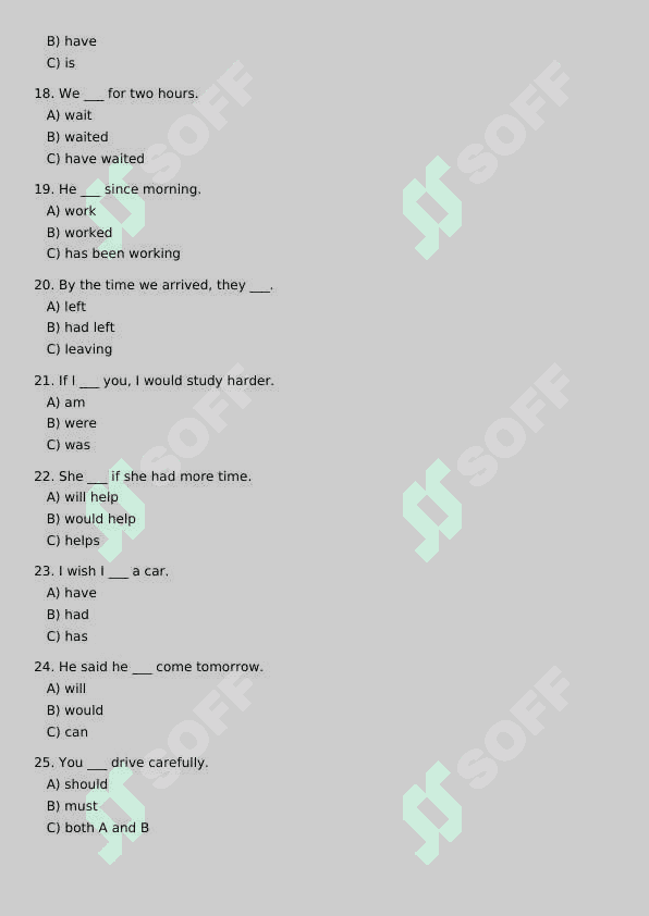 English test 3