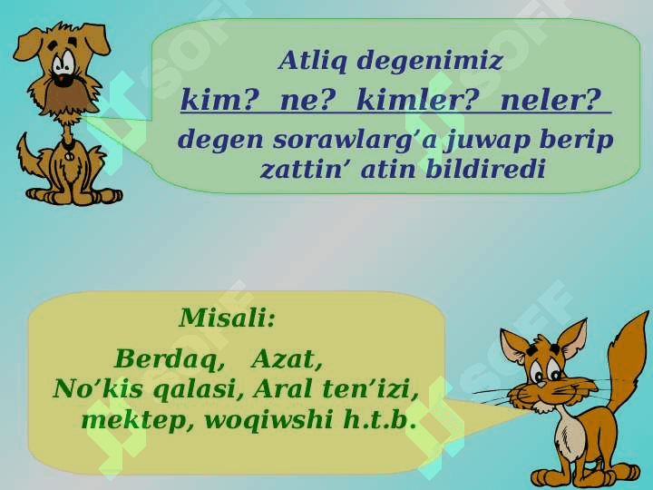 Atliqtin’ betleniwi 2
