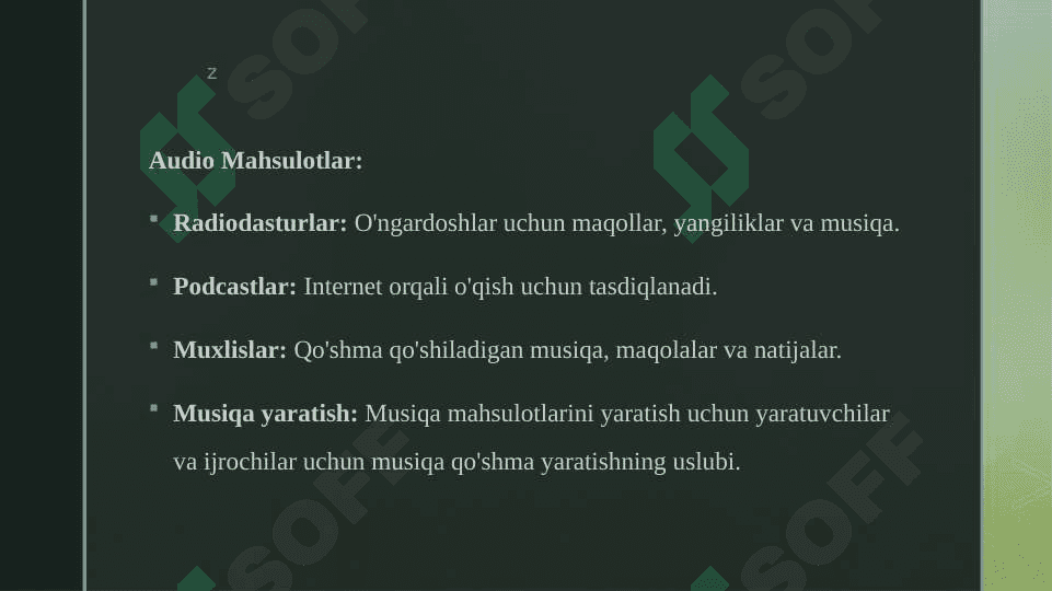 Media mahsulot turlari 4