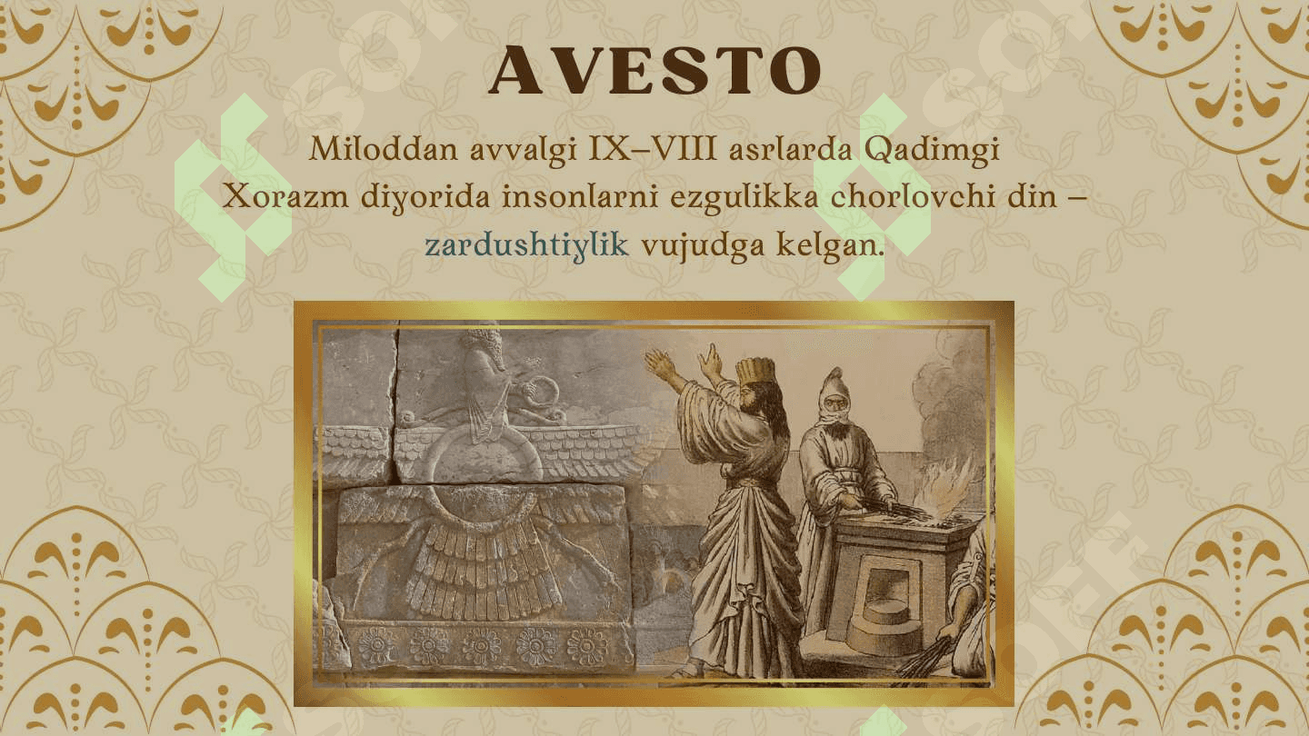 Avestoda ijtimoiy-pedagogik g'oyalar 2