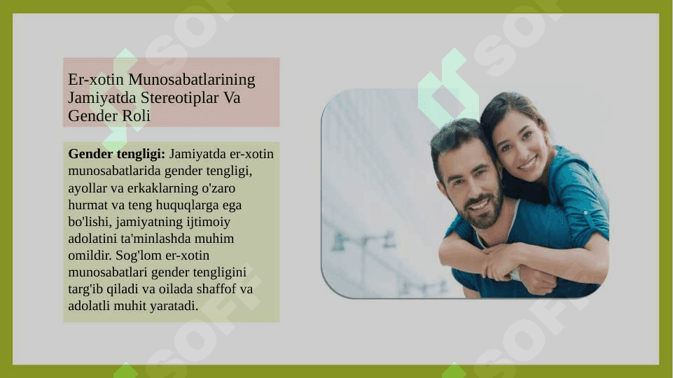 Er-xotin munosabatlarini muvofiqlashtirishga oid qonuniyatlar.SLAYD 6