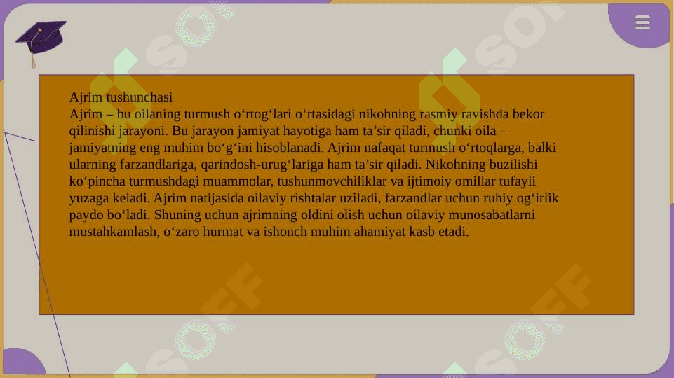Ajrimlarning oqibatlari. SLAYD 4