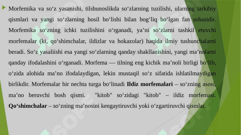 MORFEMIKA VA SO‘Z YASALISHINI O‘QITISH METODIKASI 3