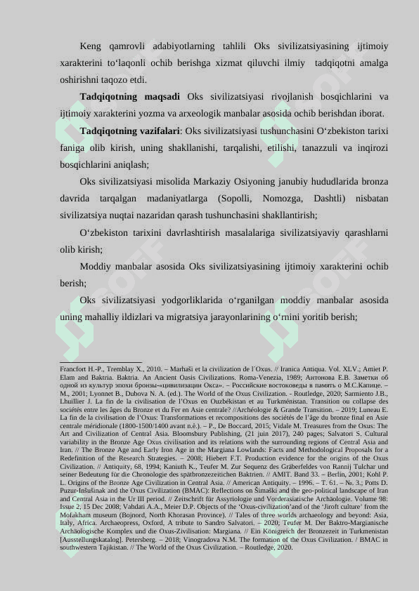 O‘ZBEKISTON TARIXINI O‘RGANISHDA SIVILIZATSION QARASHLARNING SHAKLLANISHI. 6