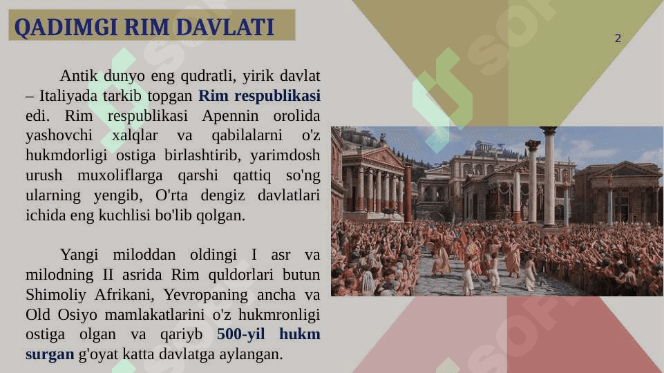 Qadimgi Rim davlati va huquqi 2