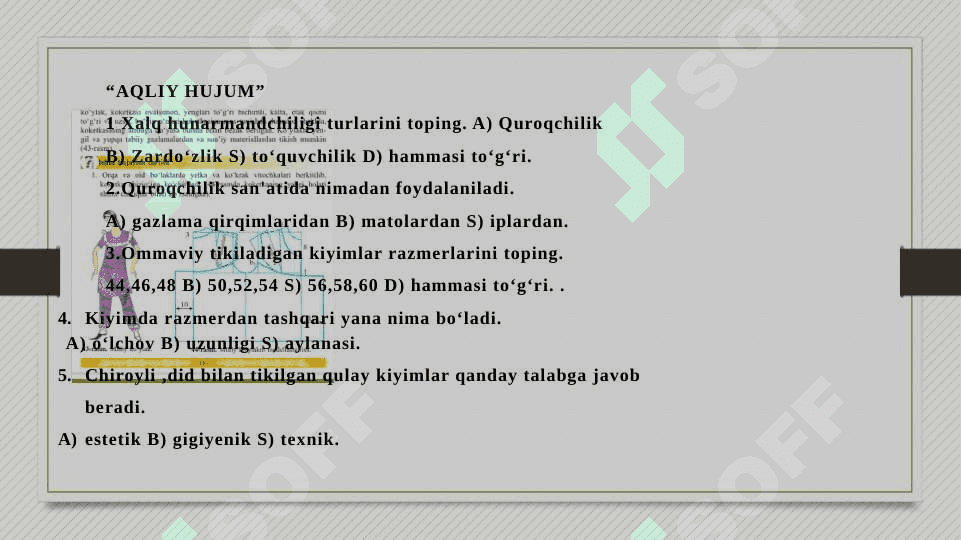 Kiyim haqida umumiy ma’lumot 7