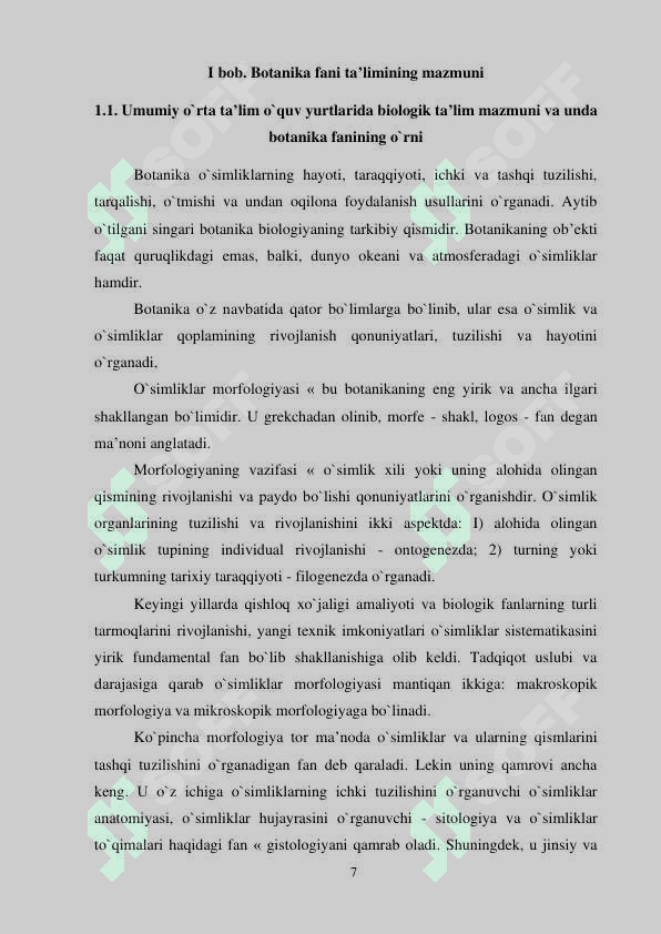 Botanika 7