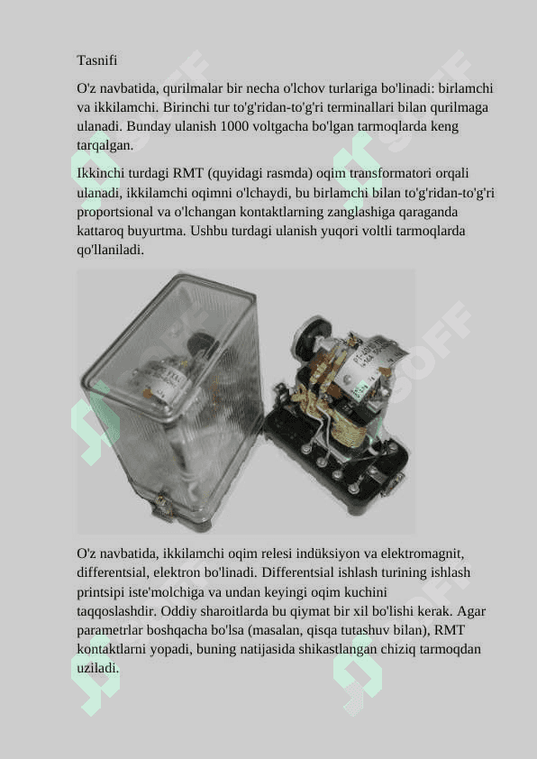 Maksimal tok relesi 1