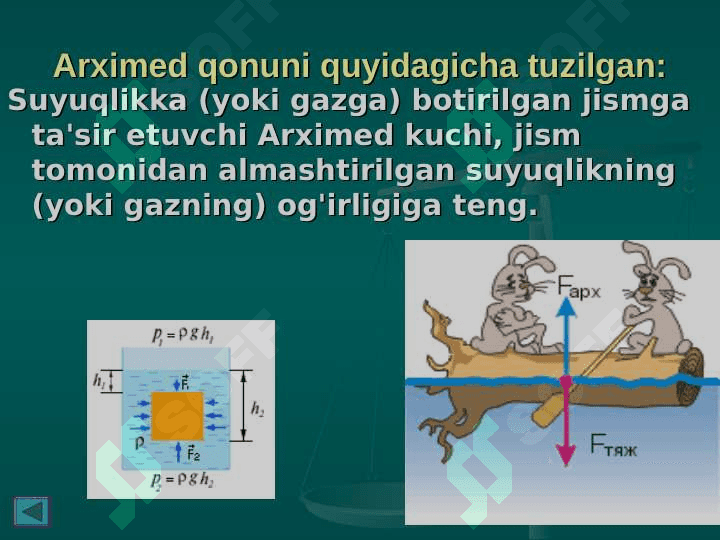 Arximed qonuni 7