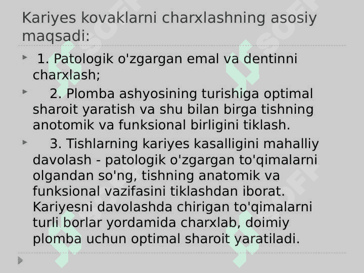 Blek bo’yicha 1 sinfli karioz kovaklarni restavratsiya qilish 2