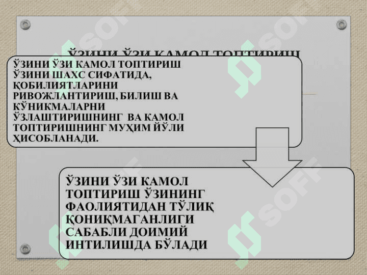 ХУЛҚ-АТВОР ВА ФАОЛИЯТ МОТИВАЦИЯЛАРИ 8