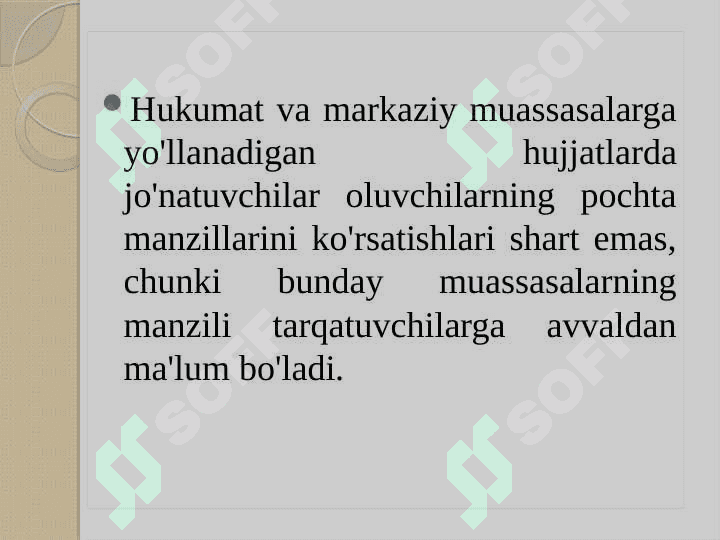 Xizmat yuzishmalari va uning turlari 7