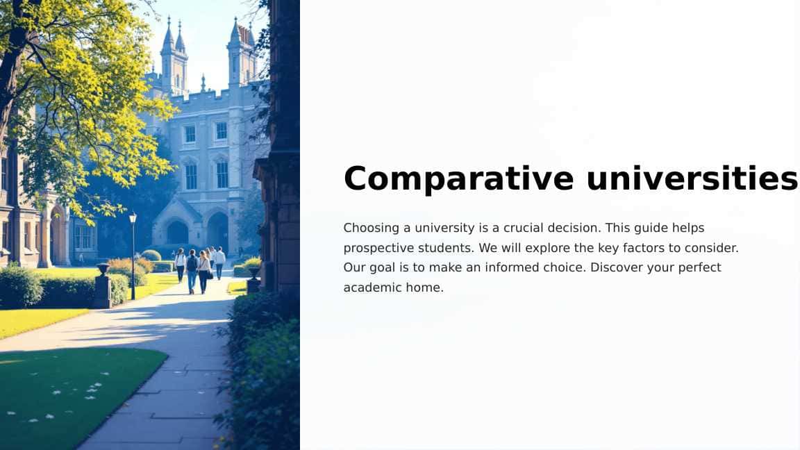 Comparative universities
