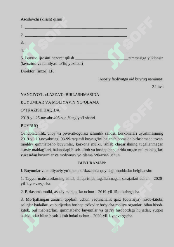 FARMOYISH HUJJATLARI 4