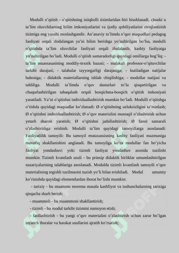 MODUL TA’LIM TEXNOLOGIYASI 2