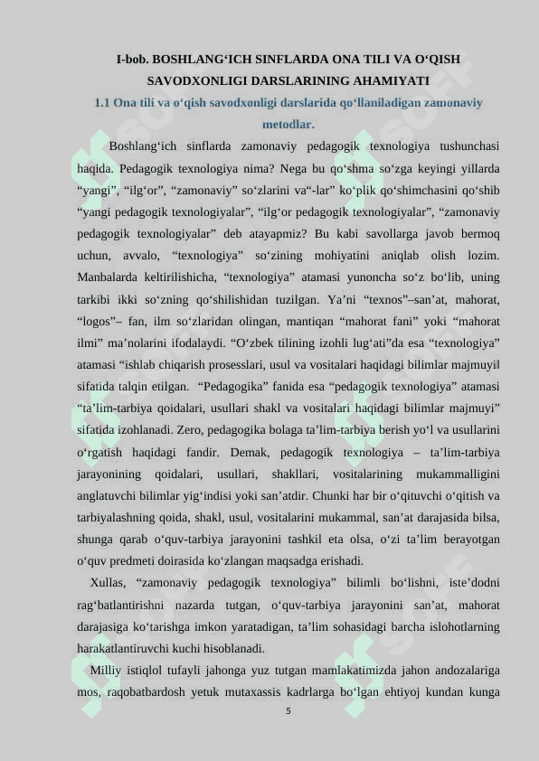 Boshlang‘ich sinflarda ona tili va o‘qish savodxonligi darslarida maqol va topishmoqlardan foydalanish 5