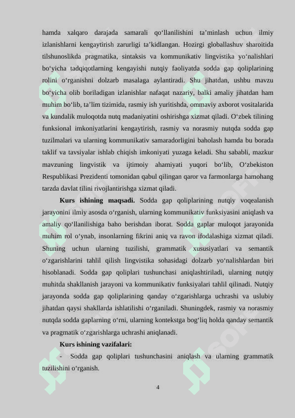 SODDA GAP QOLIPLARINING NUTQIY VOQEALANISHI 4