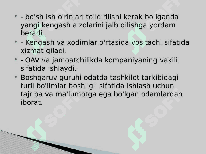 Qurilish kompaniyasining boshqaruv tuzilishi 7