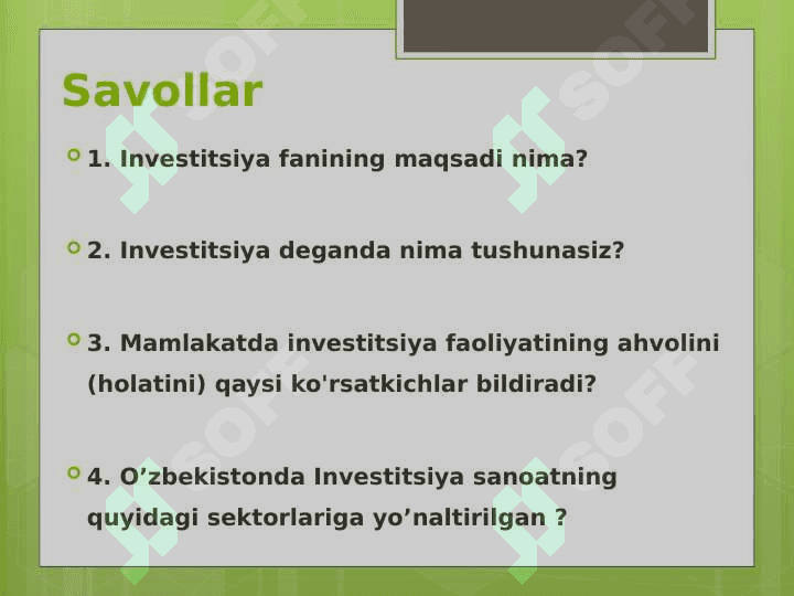 Aktivlar va moliyaviy vositalar 5