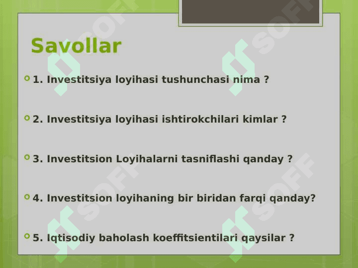 Aktivlar va moliyaviy vositalar 7