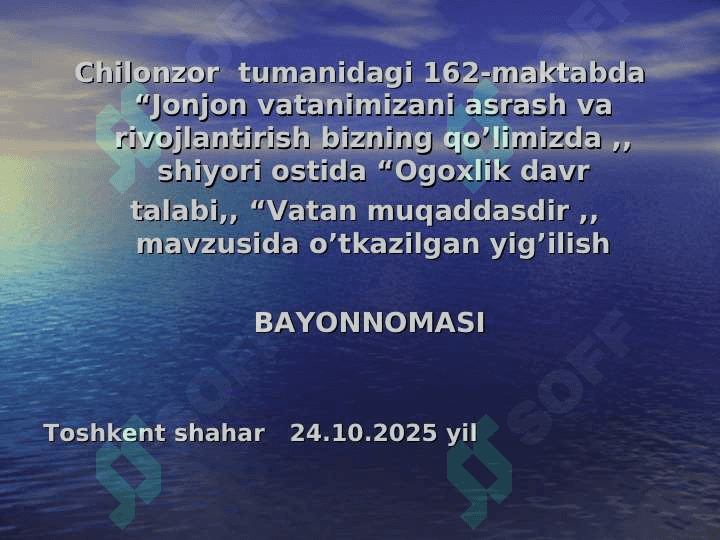 BAYONNOMALAR YOZILISH TARTIBI 2