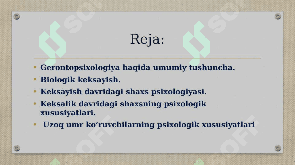 Gerontopsixologiya BO`YICHA MA`LUMOT 3