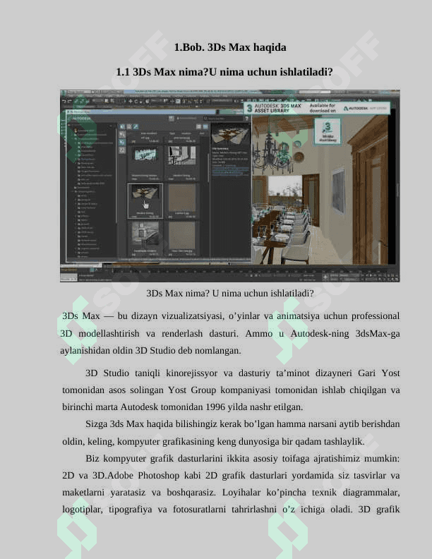 3Ds max haqida tushuncha 8