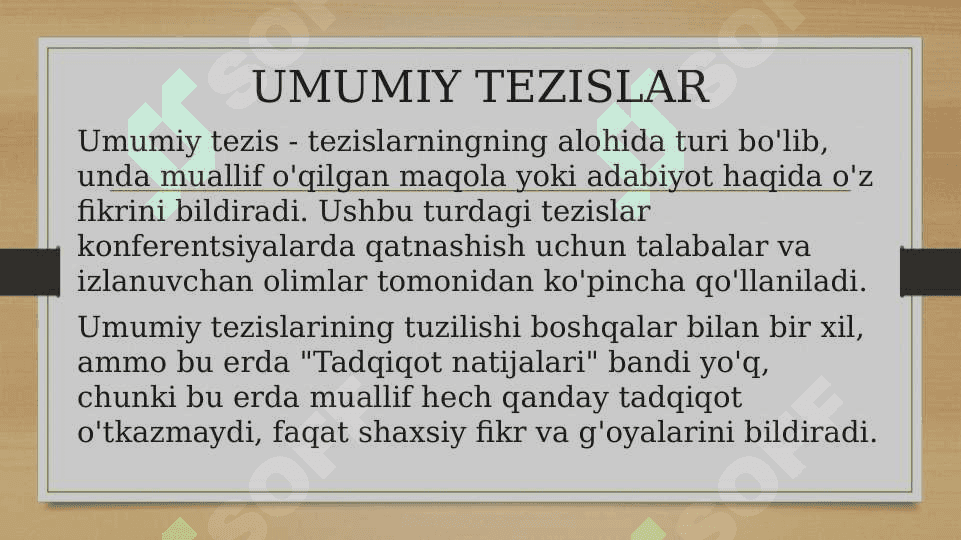 UMUMIY TEZISLAR VA MAQOLALAR 2